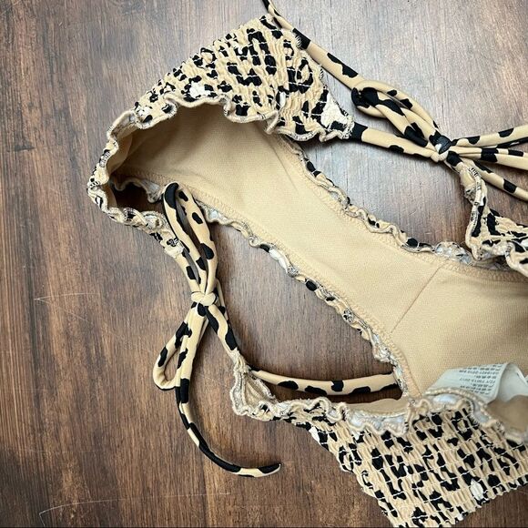 Hollister cheetah print textured bikini bottom size extra small XS - Picture 7 of 7